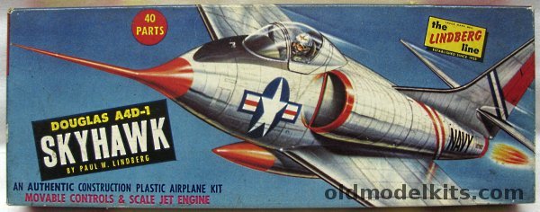 Lindberg 1/48 Douglas A-4D-1 Skyhawk by Paul W. Lindberg, 529-79 plastic model kit